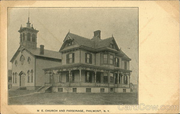 M. E. Church And Parsonage Philmont New York