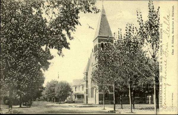 First M. E. Church, W. Fourth St. Greenville Pennsylvania