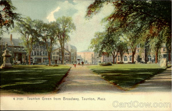 Taunton Green From Broadway Massachusetts