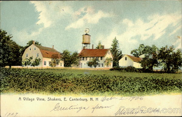 A Village View, Shakers East Canterbury New Hampshire