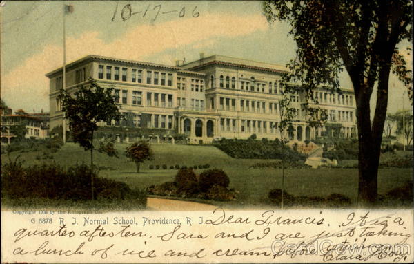 R.J. Normal School Providence Rhode Island