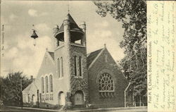 First M. E. Church Boulder, CO Postcard Postcard