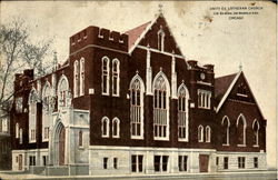 Unity Ev. Lutheran Church, Cor. Balmoral and Magnolia Aves Postcard