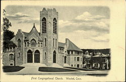 First Congregational Church Winsted, CT Postcard Postcard