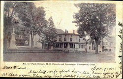 M. E. Church And Parsonage, Park Street Postcard