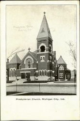 Presbyterian Church Michigan City, IN Postcard Postcard