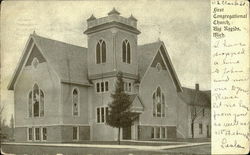 First Congregational Church Big Rapids, MI Postcard Postcard