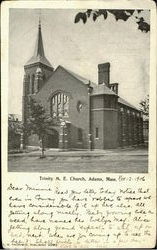 Trinity M. E. Church Adams, MA Postcard Postcard