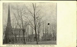 First Prebyterian Church, Chapel And Manse. Postcard