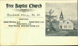 Free Baptist Church Postcard