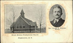 Broad Avenue Presbyterian Church Binghamton, NY Postcard Postcard