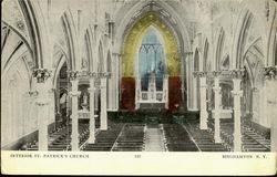 Interior St. Patrick'S Church Postcard
