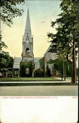 First Reformed Church Schenectady, NY Postcard Postcard