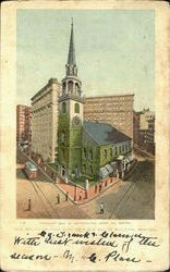 Old South Church With New Old South Building Postcard