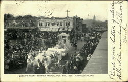QUEEN'S FLOAT, FLOWER PARADE, OCT. 4th, 1906. Postcard