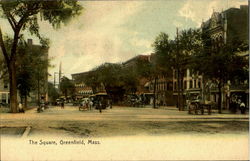 The Square Greenfield, MA Postcard Postcard