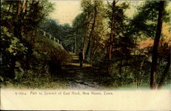 Path To Summit Of East Rock New Haven, CT Postcard Postcard