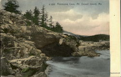 Anemone Cave Mount Desert Island, ME Postcard Postcard