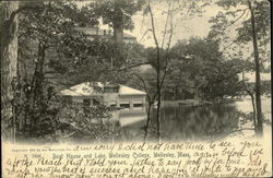 Boat House And Lake, Wellesley College Postcard