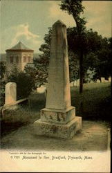 Monument To Gov. Bradford Plymouth, MA Postcard Postcard