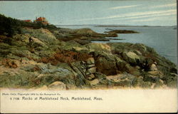 Rocks at Marblehead neck Marblehead Postcard