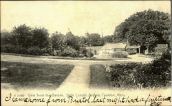 View from the Garden State Lunatic Asylum Taunton, MA Postcard Postcard