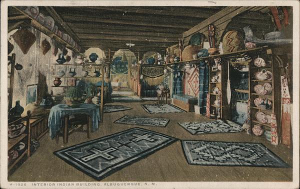 Interior Indian Building Albuquerque New Mexico Detroit Photography Co.