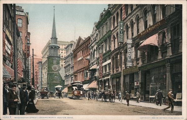 Washington Street looking North Boston Massachusetts