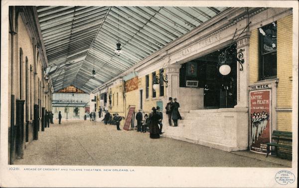 Arcade of Crescent and Tulane Theatres New Orleans Louisiana