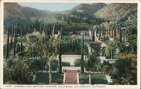 General View Wattles' Gardens, Hollywood Los Angeles California