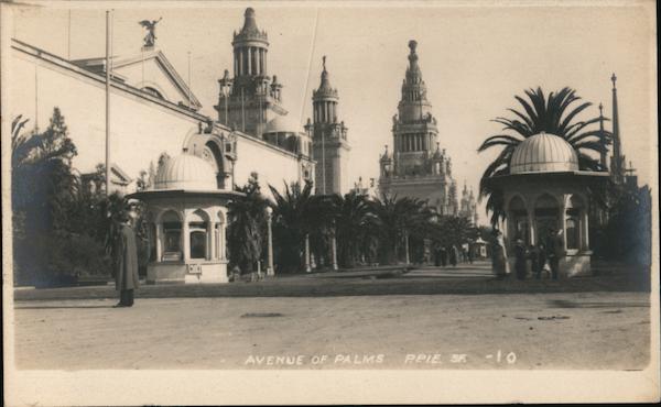 Avenue of Palms San Francisco California 1915 Panama-Pacific International Exposition (PPIE)