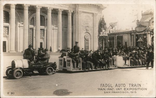 Fadgl Auto Train San Francisco California 1915 Panama-Pacific International Exposition (PPIE)
