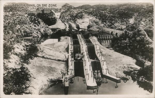 Panama Canal on the Zone San Francisco California 1915 Panama-Pacific International Exposition (PPIE)