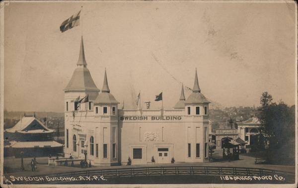 Swedish Building 1186 Dakes Photo Co. 1909 Alaska Yukon-Pacific Exposition