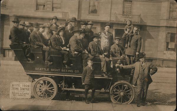Seattle Sight Seeing Co. Washington 1909 Alaska Yukon-Pacific Exposition