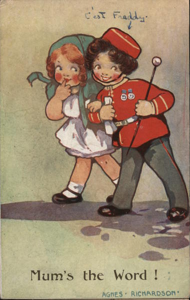 Mum's the word! Agnes Richardson Artist Signed