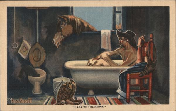 Home on The Range Tucson Arizona Lon Megargee Cowboy Western