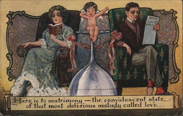 Man, Woman and Angel Art