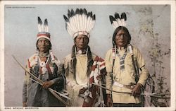 Apache Warriors Native Americana Postcard Postcard Postcard