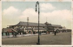 Bath House and Boulevard Postcard