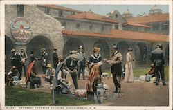 Entrance to Indian Building Albuquerque, NM Fred Harvey Postcard Postcard Postcard