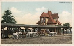 Railway Station in the White Mountains Postcard