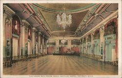 The Grand Ball Room in Book-Cadillac Hotel Postcard