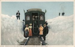 Snow Cuts in Rollins Pass, Continental Divide Postcard