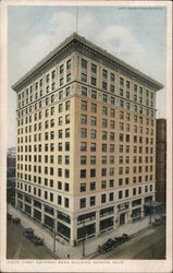 Exterior of First National Bank Building Postcard
