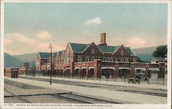 Santa Fe Station and Eating House Postcard