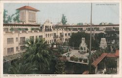 Patio, Glenwood Mission Inn Riverside, CA Postcard Postcard Postcard