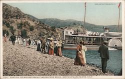 Hunting for Moonstones at Moonstone Beach Postcard