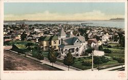 Bird's Eye View of San Diego California Postcard