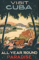 Visit Cuba, All Year 'Round Paradise Postcard